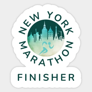 New York Marathon Finisher T-Shirt Sticker